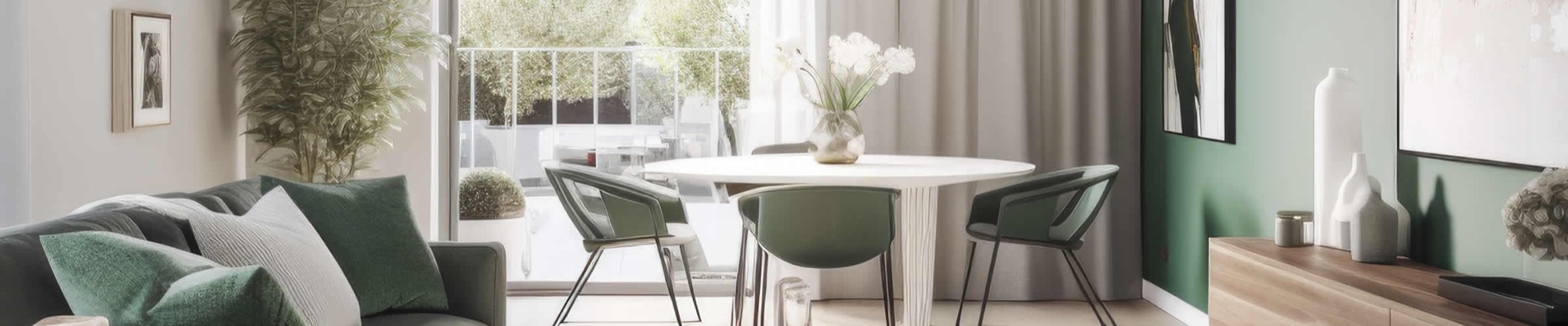 Bright dining and living room inspiration at Mueller Square